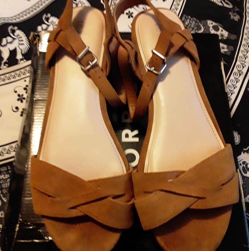 TORRID GENUINE SUEDE COGNAC
